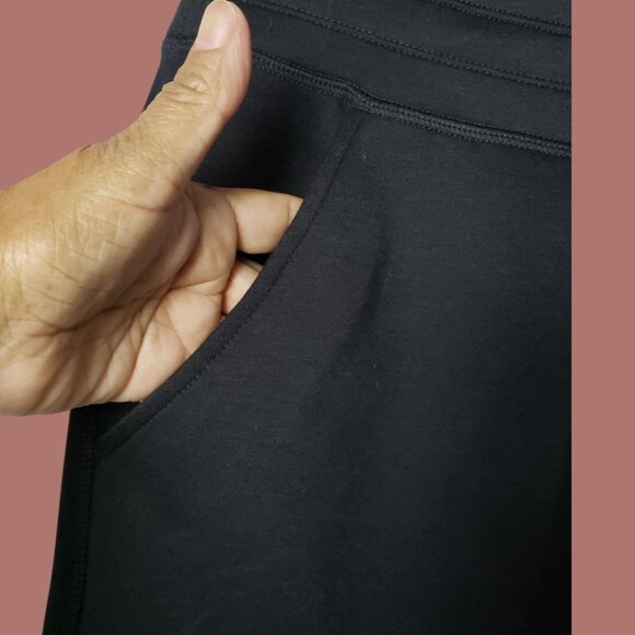 32 Heat Degrees Lady Tech Fleece Jogger Pants With Drawstring Waist Blk Medium - Picture 12 of 14